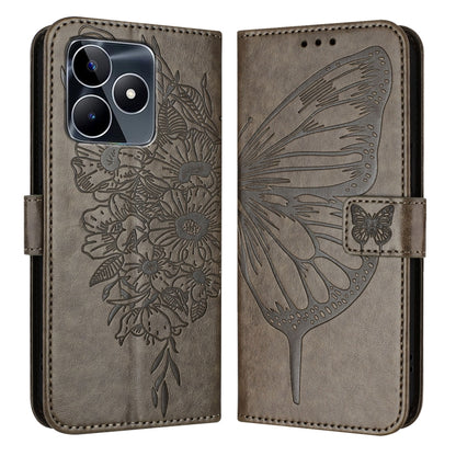 Embossed Butterfly Leather Phone Case, For Realme 12 5G Global, For Realme Note 50 4G Global / C51 4G, For Realme 12 Pro 5G / 12 Pro+ 5G Global, For Realme C67 4G Global, For Realme C67 5G India/Narzo 60x Global, For Realme 11 4G Global                ...