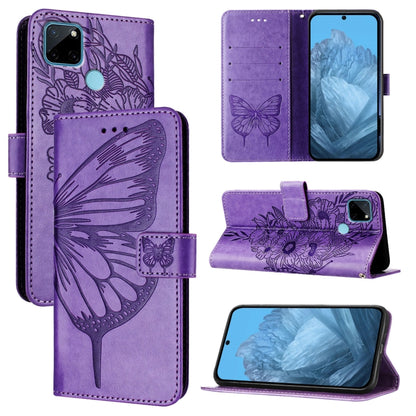 Embossed Butterfly Leather Phone Case, For Realme 10T 5G / 10s 5G / 9i 5G India, For Realme C30 4G/C30s/Narzo 50i Prime, For Realme GT Neo 3T, For Realme V23 / Narzo 50 5G, For Realme C20 / C11 2021 / C21, For Realme C21Y, For Realme C17 / 7i