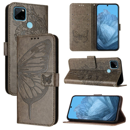 Embossed Butterfly Leather Phone Case, For Realme 10T 5G / 10s 5G / 9i 5G India, For Realme C30 4G/C30s/Narzo 50i Prime, For Realme GT Neo 3T, For Realme V23 / Narzo 50 5G, For Realme C20 / C11 2021 / C21, For Realme C21Y, For Realme C17 / 7i
