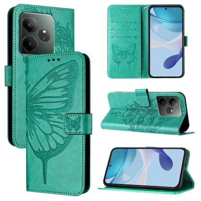 Embossed Butterfly Leather Phone Case, For Realme C71 4G Global, For Realme Neo7 Turbo 5G, For Realme V70 / 14x Global / C75 5G, For Realme Narzo 80 Pro / 14 Pro 5G India, For Realme 14 5G Global / P3 5G India, For Realme 14 Pro+, For Realme 14 Pro    ...