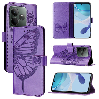 Embossed Butterfly Leather Phone Case, For Realme C71 4G Global, For Realme Neo7 Turbo 5G, For Realme V70 / 14x Global / C75 5G, For Realme Narzo 80 Pro / 14 Pro 5G India, For Realme 14 5G Global / P3 5G India, For Realme 14 Pro+, For Realme 14 Pro    ...