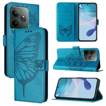 Embossed Butterfly Leather Phone Case, For Realme C71 4G Global, For Realme Neo7 Turbo 5G, For Realme V70 / 14x Global / C75 5G, For Realme Narzo 80 Pro / 14 Pro 5G India, For Realme 14 5G Global / P3 5G India, For Realme 14 Pro+, For Realme 14 Pro    ...