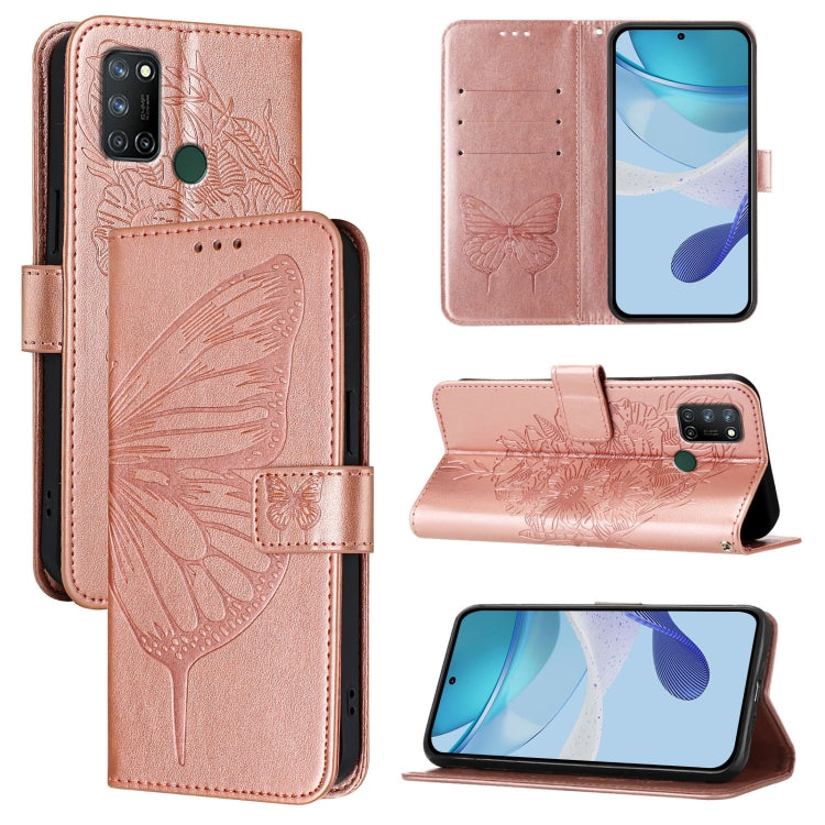 Embossed Butterfly Leather Phone Case, For Realme 10T 5G / 10s 5G / 9i 5G India, For Realme C30 4G/C30s/Narzo 50i Prime, For Realme GT Neo 3T, For Realme V23 / Narzo 50 5G, For Realme C20 / C11 2021 / C21, For Realme C21Y, For Realme C17 / 7i