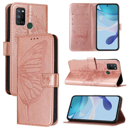 Embossed Butterfly Leather Phone Case, For Realme 10T 5G / 10s 5G / 9i 5G India, For Realme C30 4G/C30s/Narzo 50i Prime, For Realme GT Neo 3T, For Realme V23 / Narzo 50 5G, For Realme C20 / C11 2021 / C21, For Realme C21Y, For Realme C17 / 7i