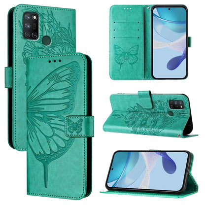 Embossed Butterfly Leather Phone Case, For Realme 10T 5G / 10s 5G / 9i 5G India, For Realme C30 4G/C30s/Narzo 50i Prime, For Realme GT Neo 3T, For Realme V23 / Narzo 50 5G, For Realme C20 / C11 2021 / C21, For Realme C21Y, For Realme C17 / 7i