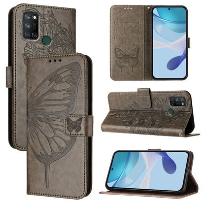 Embossed Butterfly Leather Phone Case, For Realme 10T 5G / 10s 5G / 9i 5G India, For Realme C30 4G/C30s/Narzo 50i Prime, For Realme GT Neo 3T, For Realme V23 / Narzo 50 5G, For Realme C20 / C11 2021 / C21, For Realme C21Y, For Realme C17 / 7i