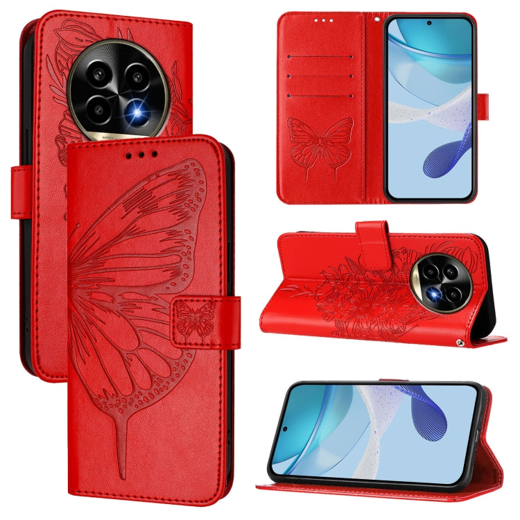 Embossed Butterfly Leather Phone Case, For Realme C71 4G Global, For Realme Neo7 Turbo 5G, For Realme V70 / 14x Global / C75 5G, For Realme Narzo 80 Pro / 14 Pro 5G India, For Realme 14 5G Global / P3 5G India, For Realme 14 Pro+, For Realme 14 Pro    ...