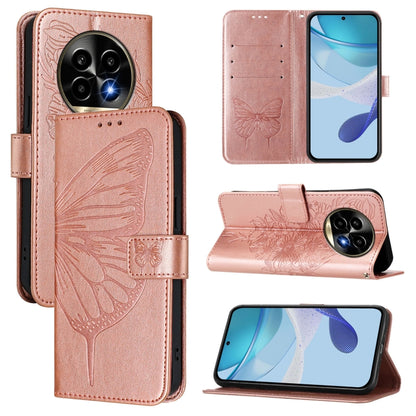 Embossed Butterfly Leather Phone Case, For Realme C71 4G Global, For Realme Neo7 Turbo 5G, For Realme V70 / 14x Global / C75 5G, For Realme Narzo 80 Pro / 14 Pro 5G India, For Realme 14 5G Global / P3 5G India, For Realme 14 Pro+, For Realme 14 Pro    ...