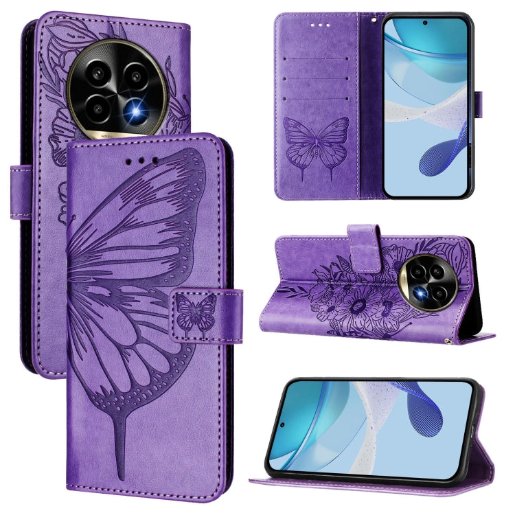 Embossed Butterfly Leather Phone Case, For Realme C71 4G Global, For Realme Neo7 Turbo 5G, For Realme V70 / 14x Global / C75 5G, For Realme Narzo 80 Pro / 14 Pro 5G India, For Realme 14 5G Global / P3 5G India, For Realme 14 Pro+, For Realme 14 Pro    ...