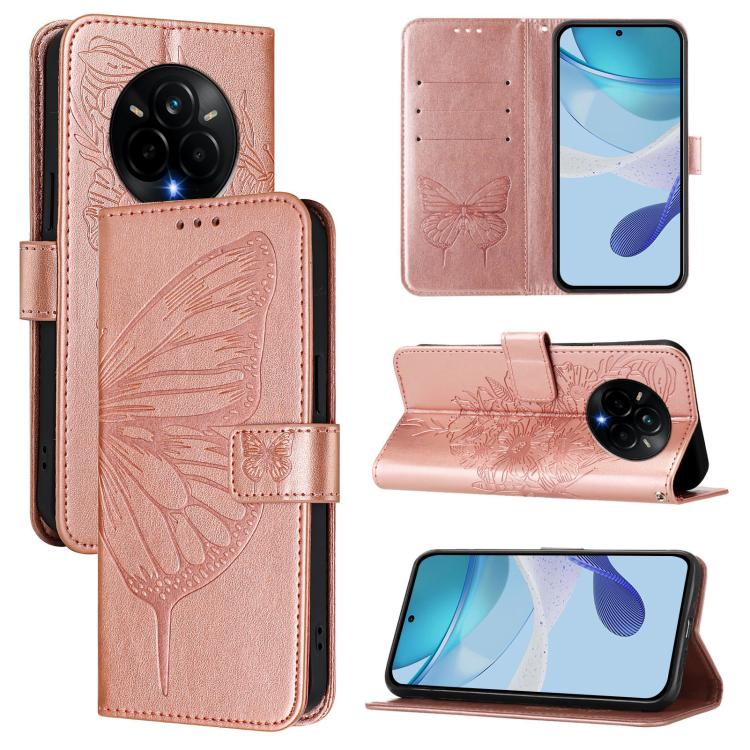 Embossed Butterfly Leather Phone Case, For Realme C71 4G Global, For Realme Neo7 Turbo 5G, For Realme V70 / 14x Global / C75 5G, For Realme Narzo 80 Pro / 14 Pro 5G India, For Realme 14 5G Global / P3 5G India, For Realme 14 Pro+, For Realme 14 Pro    ...