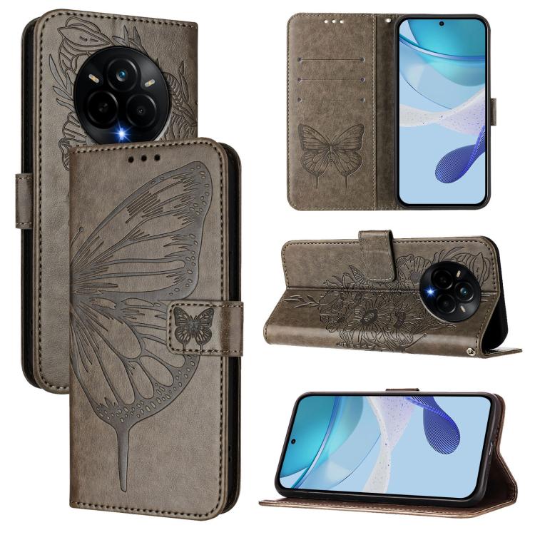 Embossed Butterfly Leather Phone Case, For Realme C71 4G Global, For Realme Neo7 Turbo 5G, For Realme V70 / 14x Global / C75 5G, For Realme Narzo 80 Pro / 14 Pro 5G India, For Realme 14 5G Global / P3 5G India, For Realme 14 Pro+, For Realme 14 Pro    ...