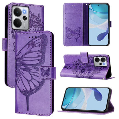 Embossed Butterfly Leather Phone Case, For Realme C71 4G Global, For Realme Neo7 Turbo 5G, For Realme V70 / 14x Global / C75 5G, For Realme Narzo 80 Pro / 14 Pro 5G India, For Realme 14 5G Global / P3 5G India, For Realme 14 Pro+, For Realme 14 Pro    ...