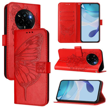Embossed Butterfly Leather Phone Case, For Realme C71 4G Global, For Realme Neo7 Turbo 5G, For Realme V70 / 14x Global / C75 5G, For Realme Narzo 80 Pro / 14 Pro 5G India, For Realme 14 5G Global / P3 5G India, For Realme 14 Pro+, For Realme 14 Pro    ...