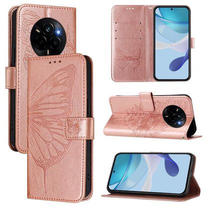 Embossed Butterfly Leather Phone Case, For Realme C71 4G Global, For Realme Neo7 Turbo 5G, For Realme V70 / 14x Global / C75 5G, For Realme Narzo 80 Pro / 14 Pro 5G India, For Realme 14 5G Global / P3 5G India, For Realme 14 Pro+, For Realme 14 Pro    ...