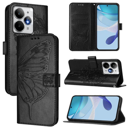 Embossed Butterfly Leather Phone Case, For Realme C71 4G Global, For Realme Neo7 Turbo 5G, For Realme V70 / 14x Global / C75 5G, For Realme Narzo 80 Pro / 14 Pro 5G India, For Realme 14 5G Global / P3 5G India, For Realme 14 Pro+, For Realme 14 Pro    ...