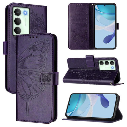Embossed Butterfly Leather Phone Case, For Realme C71 4G Global, For Realme Neo7 Turbo 5G, For Realme V70 / 14x Global / C75 5G, For Realme Narzo 80 Pro / 14 Pro 5G India, For Realme 14 5G Global / P3 5G India, For Realme 14 Pro+, For Realme 14 Pro    ...