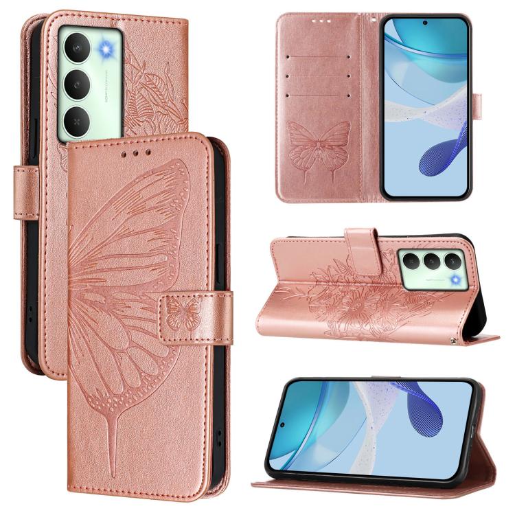 Embossed Butterfly Leather Phone Case, For Realme C71 4G Global, For Realme Neo7 Turbo 5G, For Realme V70 / 14x Global / C75 5G, For Realme Narzo 80 Pro / 14 Pro 5G India, For Realme 14 5G Global / P3 5G India, For Realme 14 Pro+, For Realme 14 Pro    ...