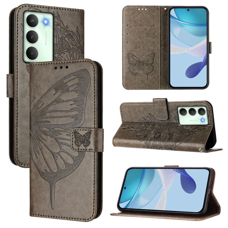 Embossed Butterfly Leather Phone Case, For Realme C71 4G Global, For Realme Neo7 Turbo 5G, For Realme V70 / 14x Global / C75 5G, For Realme Narzo 80 Pro / 14 Pro 5G India, For Realme 14 5G Global / P3 5G India, For Realme 14 Pro+, For Realme 14 Pro    ...