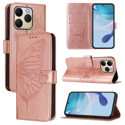 Embossed Butterfly Leather Phone Case, For Realme P4x 5G / OnePlus Nord CE6 Lite, For Realme 16T 5G Global, For Realme C100 5G / C85 5G Global, For Realme 16 Pro+ 5G Global, For Realme 16 Pro 5G Global, For Realme Note 70 4G / 70T 4G                   ...
