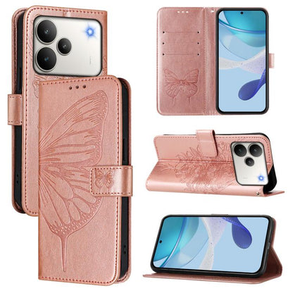 Embossed Butterfly Leather Phone Case, For Realme P4x 5G / OnePlus Nord CE6 Lite, For Realme 16T 5G Global, For Realme C100 5G / C85 5G Global, For Realme 16 Pro+ 5G Global, For Realme 16 Pro 5G Global, For Realme Note 70 4G / 70T 4G                   ...