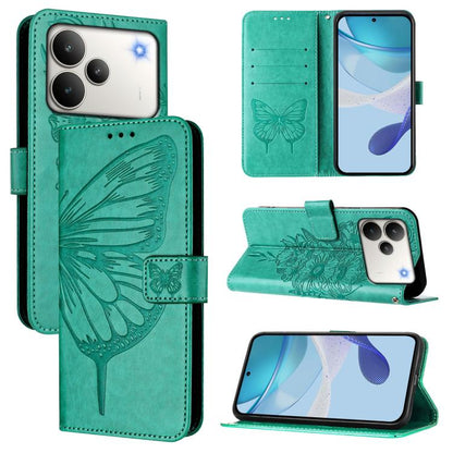 Embossed Butterfly Leather Phone Case, For Realme P4x 5G / OnePlus Nord CE6 Lite, For Realme 16T 5G Global, For Realme C100 5G / C85 5G Global, For Realme 16 Pro+ 5G Global, For Realme 16 Pro 5G Global, For Realme Note 70 4G / 70T 4G                   ...