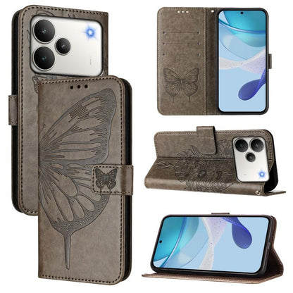 Embossed Butterfly Leather Phone Case, For Realme P4x 5G / OnePlus Nord CE6 Lite, For Realme 16T 5G Global, For Realme C100 5G / C85 5G Global, For Realme 16 Pro+ 5G Global, For Realme 16 Pro 5G Global, For Realme Note 70 4G / 70T 4G                   ...