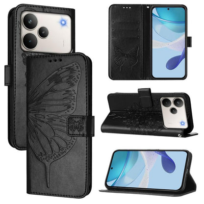 Embossed Butterfly Leather Phone Case, For Realme P4x 5G / OnePlus Nord CE6 Lite, For Realme 16T 5G Global, For Realme C100 5G / C85 5G Global, For Realme 16 Pro+ 5G Global, For Realme 16 Pro 5G Global, For Realme Note 70 4G / 70T 4G                   ...