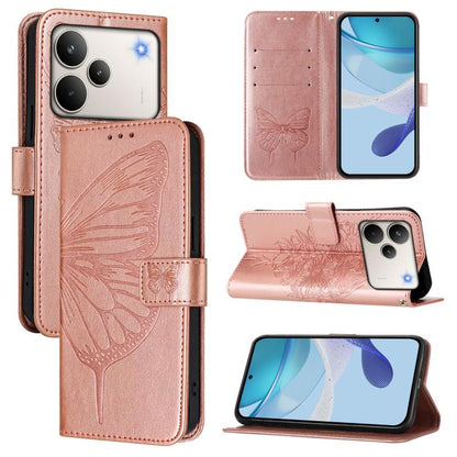 Embossed Butterfly Leather Phone Case, For Realme P4x 5G / OnePlus Nord CE6 Lite, For Realme 16T 5G Global, For Realme C100 5G / C85 5G Global, For Realme 16 Pro+ 5G Global, For Realme 16 Pro 5G Global, For Realme Note 70 4G / 70T 4G                   ...
