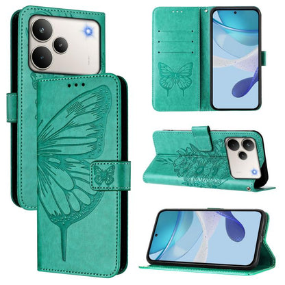 Embossed Butterfly Leather Phone Case, For Realme P4x 5G / OnePlus Nord CE6 Lite, For Realme 16T 5G Global, For Realme C100 5G / C85 5G Global, For Realme 16 Pro+ 5G Global, For Realme 16 Pro 5G Global, For Realme Note 70 4G / 70T 4G                   ...