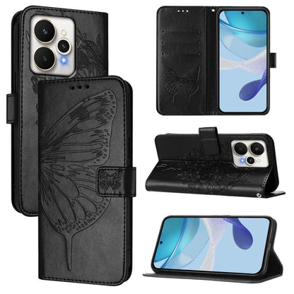 Embossed Butterfly Leather Phone Case, For Realme P4x 5G / OnePlus Nord CE6 Lite, For Realme 16T 5G Global, For Realme C100 5G / C85 5G Global, For Realme 16 Pro+ 5G Global, For Realme 16 Pro 5G Global, For Realme Note 70 4G / 70T 4G                   ...