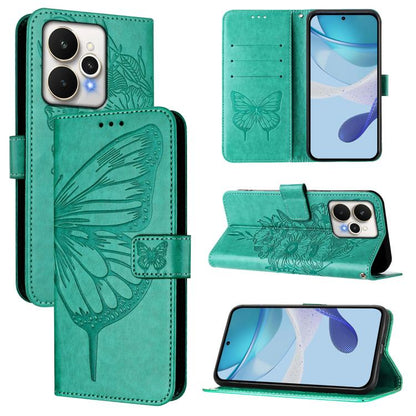 Embossed Butterfly Leather Phone Case, For Realme P4x 5G / OnePlus Nord CE6 Lite, For Realme 16T 5G Global, For Realme C100 5G / C85 5G Global, For Realme 16 Pro+ 5G Global, For Realme 16 Pro 5G Global, For Realme Note 70 4G / 70T 4G                   ...