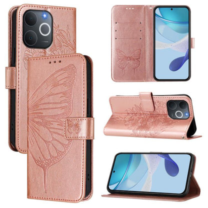 Embossed Butterfly Leather Phone Case, For Realme P4x 5G / OnePlus Nord CE6 Lite, For Realme 16T 5G Global, For Realme C100 5G / C85 5G Global, For Realme 16 Pro+ 5G Global, For Realme 16 Pro 5G Global, For Realme Note 70 4G / 70T 4G                   ...