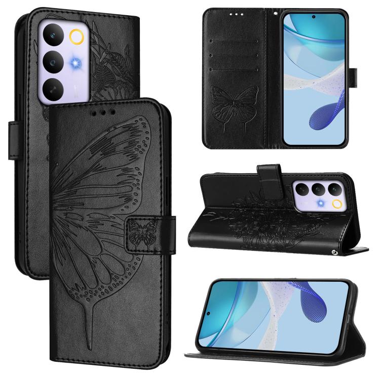 Embossed Butterfly Leather Phone Case, For Realme P4x 5G / OnePlus Nord CE6 Lite, For Realme 16T 5G Global, For Realme C100 5G / C85 5G Global, For Realme 16 Pro+ 5G Global, For Realme 16 Pro 5G Global, For Realme Note 70 4G / 70T 4G                   ...