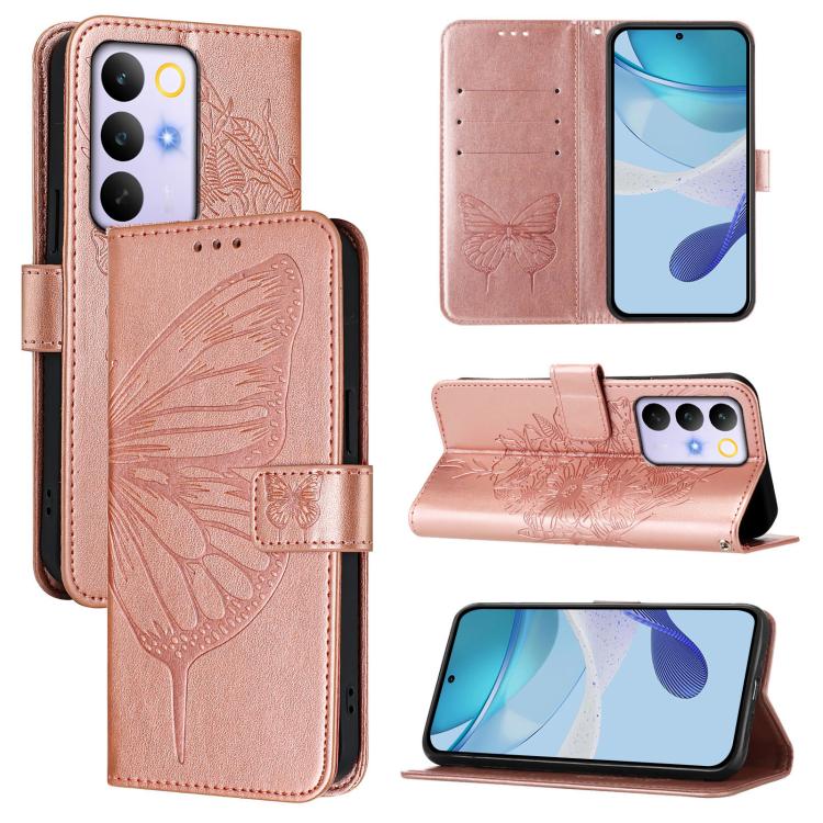 Embossed Butterfly Leather Phone Case, For Realme P4x 5G / OnePlus Nord CE6 Lite, For Realme 16T 5G Global, For Realme C100 5G / C85 5G Global, For Realme 16 Pro+ 5G Global, For Realme 16 Pro 5G Global, For Realme Note 70 4G / 70T 4G                   ...