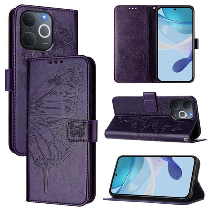 Embossed Butterfly Leather Phone Case, For Realme P4x 5G / OnePlus Nord CE6 Lite, For Realme 16T 5G Global, For Realme C100 5G / C85 5G Global, For Realme 16 Pro+ 5G Global, For Realme 16 Pro 5G Global, For Realme Note 70 4G / 70T 4G                   ...
