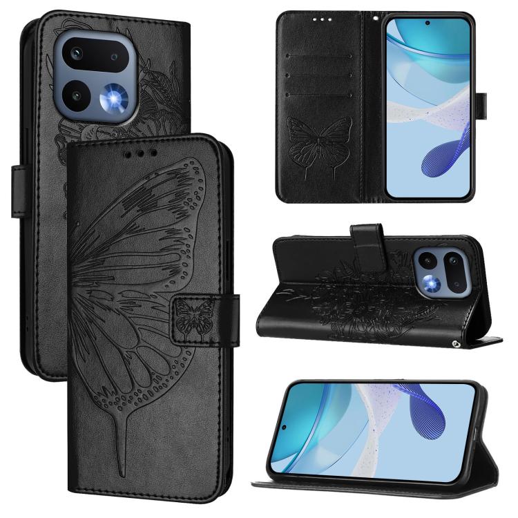 Embossed Butterfly Leather Phone Case, For Realme P4x 5G / OnePlus Nord CE6 Lite, For Realme 16T 5G Global, For Realme C100 5G / C85 5G Global, For Realme 16 Pro+ 5G Global, For Realme 16 Pro 5G Global, For Realme Note 70 4G / 70T 4G                   ...