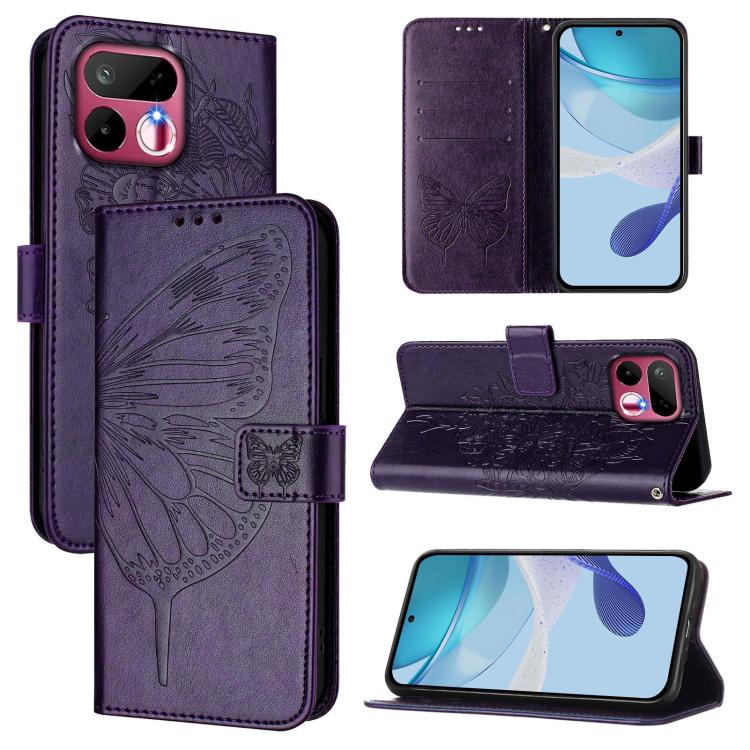 Embossed Butterfly Leather Phone Case, For Realme P4x 5G / OnePlus Nord CE6 Lite, For Realme 16T 5G Global, For Realme C100 5G / C85 5G Global, For Realme 16 Pro+ 5G Global, For Realme 16 Pro 5G Global, For Realme Note 70 4G / 70T 4G                   ...