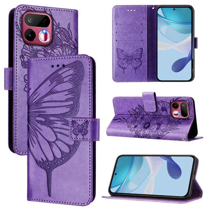 Embossed Butterfly Leather Phone Case, For Realme P4x 5G / OnePlus Nord CE6 Lite, For Realme 16T 5G Global, For Realme C100 5G / C85 5G Global, For Realme 16 Pro+ 5G Global, For Realme 16 Pro 5G Global, For Realme Note 70 4G / 70T 4G                   ...