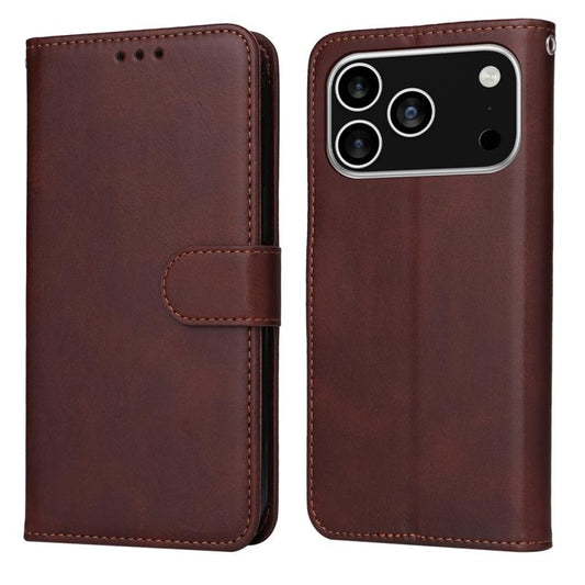 Classic Calf Texture Flip Leather Phone Case, For iPhone 18 Pro / 17 Pro, For iPhone 18 Pro Max / 17 Pro Max, For iPhone 17e / 16e, For iPhone 17, For iPhone Air, For iPhone 16 Pro Max, For iPhone 16 Pro, For iPhone 16 Plus, For iPhone 16