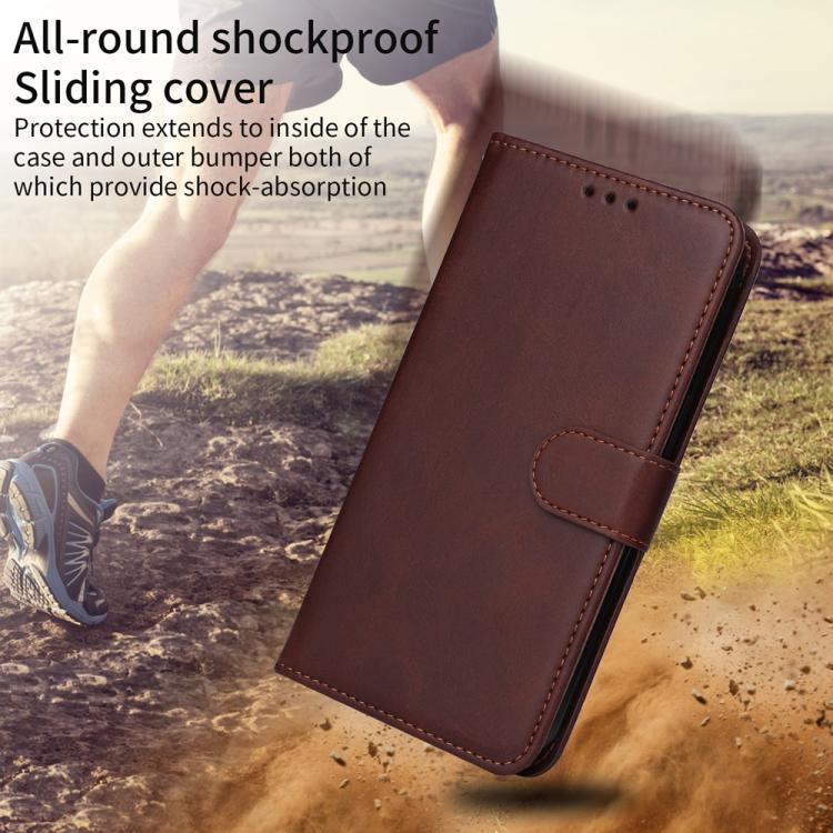 Classic Calf Texture Flip Leather Phone Case