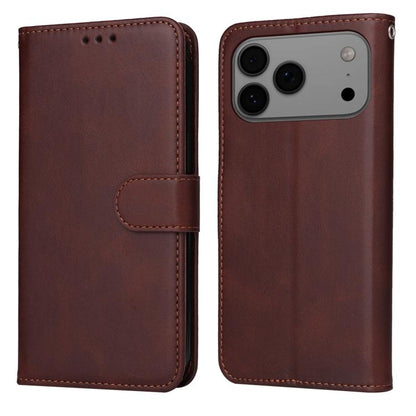 Classic Calf Texture Flip Leather Phone Case, For iPhone 17e / 16e, For iPhone 17 Pro Max, For iPhone 17 Pro, For iPhone 17, For iPhone Air, For iPhone 16 Pro Max, For iPhone 16 Pro, For iPhone 16 Plus, For iPhone 16