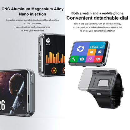UNIWA DM200, 2.88 inch Android 9.0 Smart Watch Phone, MT6761 Quad Core, Network: 4G, 4GB+64GB