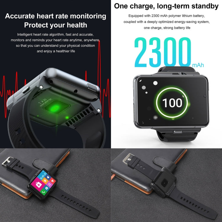 UNIWA DM200, 2.88 inch Android 9.0 Smart Watch Phone, MT6761 Quad Core, Network: 4G, 4GB+64GB