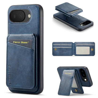 Fierre Shann Cowhide Vertical Flip Magnetic Card Holder Phone Case, For Google Pixel 10a, For Google Pixel 9 Pro, For Google Pixel 9, For Google Pixel 8a, For Google Pixel 8 Pro, For Google Pixel 8, For Google Pixel 7a, For Google Pixel 7 Pro          ...