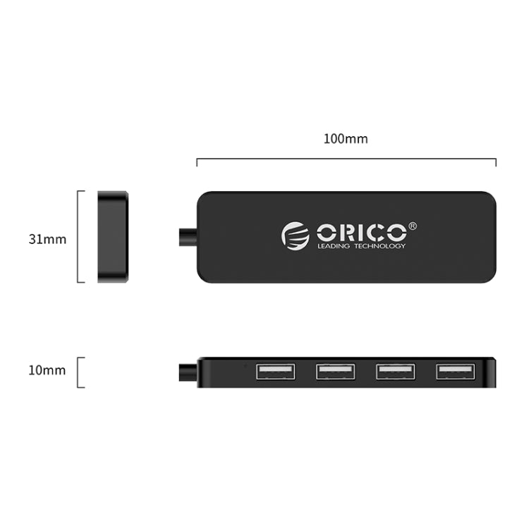 ORICO FL01-BK 4 Ports USB 2.0 HUB Expand Converter, FL01