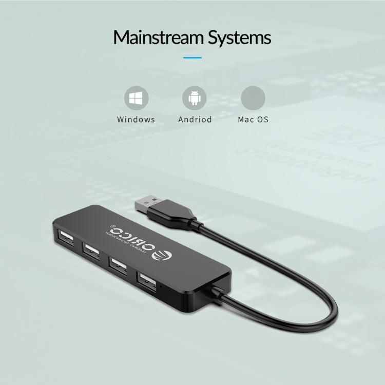 ORICO FL01-BK 4 Ports USB 2.0 HUB Expand Converter, FL01