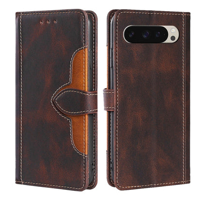 Skin Feel Magnetic Buckle Leather Phone Case, For Google Pixel 10a, For Google Pixel 9 Pro XL, For Google Pixel 9, For Google Pixel 8a