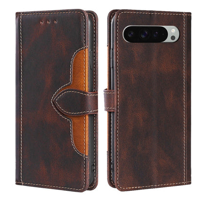 Skin Feel Magnetic Buckle Leather Phone Case, For Google Pixel 10a, For Google Pixel 9 Pro XL, For Google Pixel 9, For Google Pixel 8a