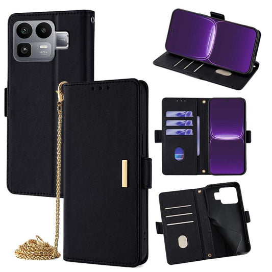 Crossbody Chain Leather Phone Case, For Realme Neo8 5G, For Realme 16 Pro+ 5G, For Realme 16 Pro 5G, For Realme GT 8 Pro 5G Global, For Realme C85 5G, For Realme C85 Pro 4G, For Realme 15T 5G Global, For Realme C71 4G, For Realme GT7 5G                ...