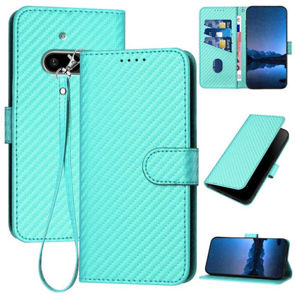 YX0070 Carbon Fiber Buckle Leather Phone Case with Lanyard, For Nothing Phone 4a Pro, For Nothing Phone 4a, For Nothing Phone 3a, For Nothing Phone 3a Pro, For Nothing Phone 2a, For Nothing Phone 2, For Nothing Phone 1
